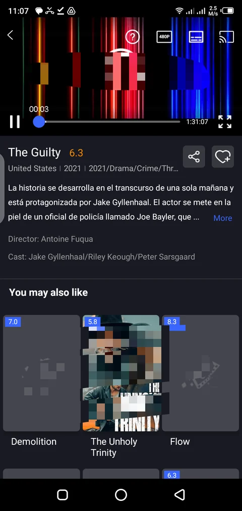 Listado de categorías y contenido de vídeo de Xuper Hydra TV